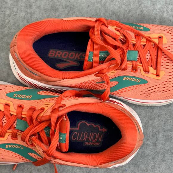 Brooks Womens Adrenaline GTS 22 1203531B680 Coral Bay Running Shoes Sneaker Sz 9 - Picture 3 of 13